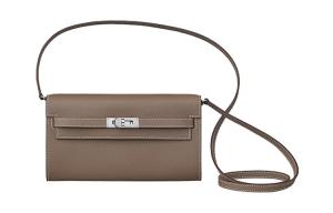 Кожаная сумка через плечо Kelly To Go Epsom, женская кроссбоди HERMES