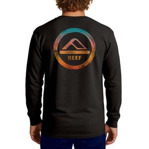Мужская футболка Hanford с длинным рукавом и принтом Reef, черный