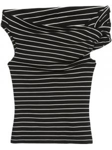 Полосатая майка MSGM, черный