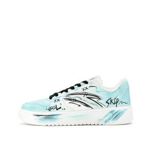 ANTA Расслабленные нескользящие противоударные с устойчивостью к истиранию лоу-топ скейтборд обувь unisex blue