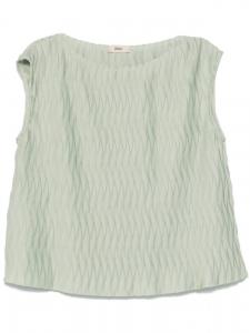 Herno топ с жатым эффектом, зеленый
