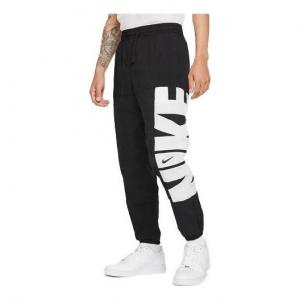 Спортивные штаны Men's Nike Logo Printing Training Woven Breathable Bundle Feet Sports Pants/Trousers/Joggers Black, черный