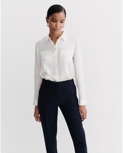 Женская рубашка с длинным рукавом из 100% шелка Caroll