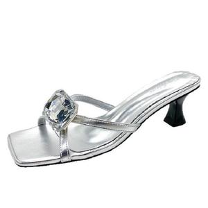 Тапочки-слайды женские, устойчивые к истиранию, серебристые TAFN, Silver