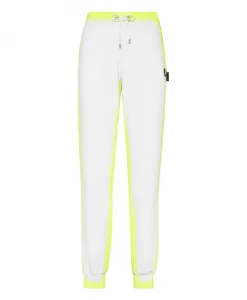 Спортивные брюки из флиса Philipp Plein, белый