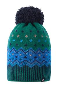 Детская шерстяная шапка Pohjoinen Reima, зеленый