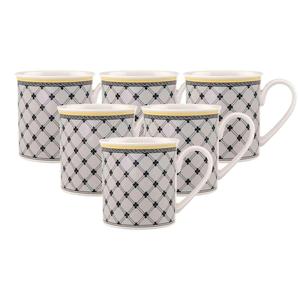 Кофейная кружка Villeroy & Boch, 0,3 л, белый/серый/желтый