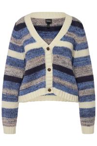 Вязаный кардиган Ulla Popken, Marine Blue/Dusty Blue