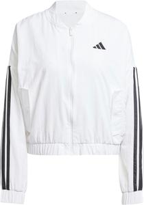Женская куртка-бомбер Adidas Originals Adidas Essentials с тремя полосками, белый