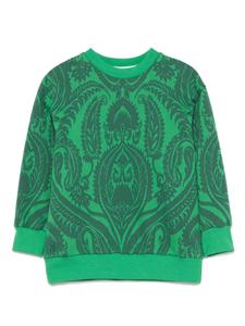 ETRO KIDS толстовка с принтом пейсли, зеленый