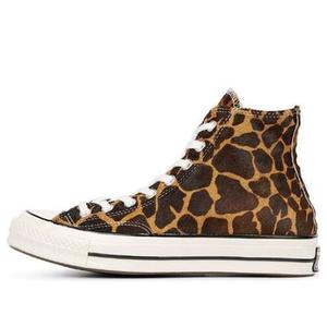 Кроссовки chuck 70 hi 'pony hair pack - cheetah Converse, коричневый