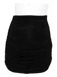 Драпированная юбка с сборкой Francesco Murano, черный