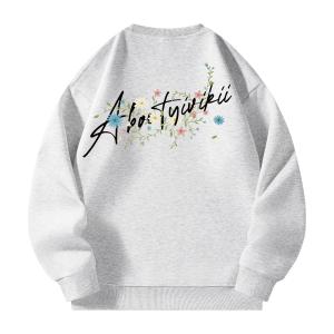 Свитшот унисекс с круглым вырезом YIVIKII, серый