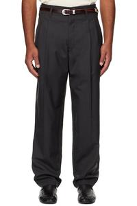 Lemaire Серые плиссированные брюки