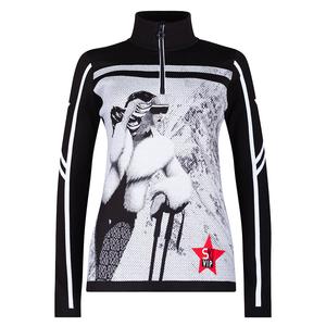 Свитер Newland Paradiso с застежкой-молнией до середины груди (женский), Black/White