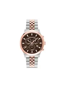 Наручные часы Duo Chronograph Q 42 мм Ferragamo, коричневый