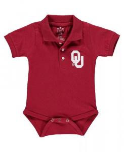 Боди-поло Crimson Oklahoma Sooners для мальчиков и девочек Little King Apparel