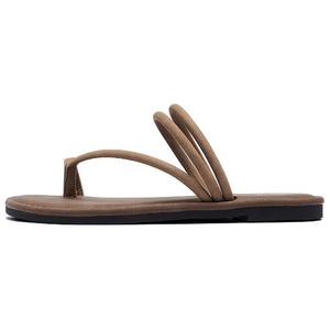 AGSDON Женские сандалии с одной лямкой 1,5 см абрикос, цвет Apricot