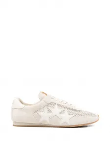 Кроссовки Pacific из сетчатого материала со звездным декором Amiri, бежевый