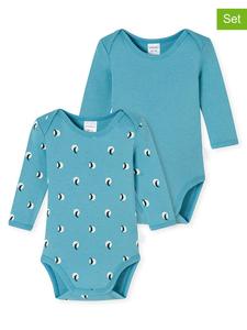 Schiesser Комплект из 2 боди синего цвета