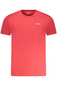 Мужская футболка Pepe Jeans хлопковая с логотипом, красный