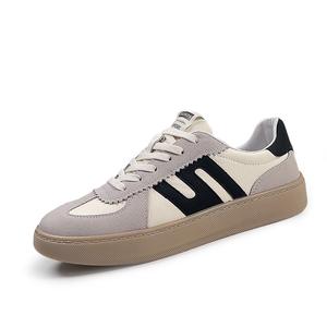 SENJIALUO Скользоустойчивые, износостойкие, легкие, дышащие мужские скейтерские кроссовки лоу-топ бело-черные, цвет White Black