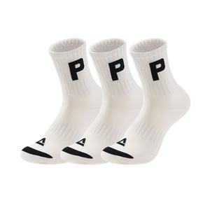 Носочки до колена Unisex 3 пары Letter PEAK, белый