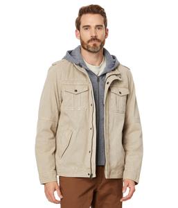 Худи Levi's Two-Pocket Hoodie With Zip Out Jersey Bib/Hood And Sherpa Lining, StoneSee Less