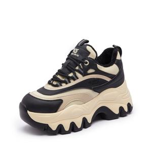 Кроссовки женские толстые низкие Shangjinni, цвет Coffee