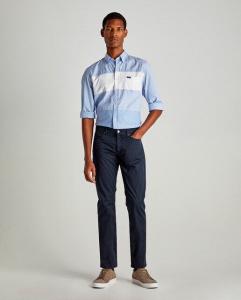 Мужские брюки узкого кроя с пятью карманами Façonnable, темно-синий