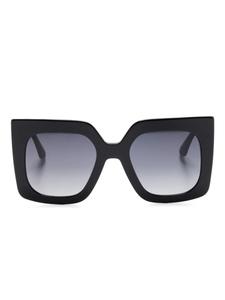 ETRO солнцезащитные очки в массивной оправе, черный