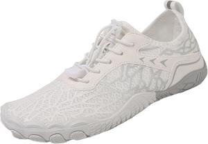 Походные ботинки для босоногих женщин и мужчин, удобные и нескользящие, модель Vitality Hike Shoe, обувь с широким носком для ходьбы, водонепроницаемые ботинки для женщин и мужчин, для походов, пляжа, отдыха на природе и в помещении Generic, серый