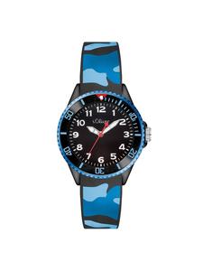 s.Oliver Камуфляжные наручные часы синего цвета