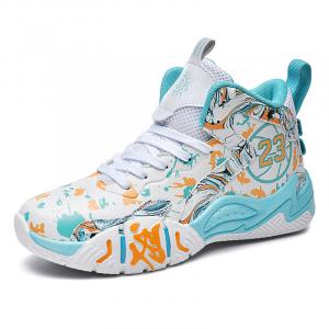 Баскетбольные кроссовки Basketball Shoes Unisex High-Top Tonybear, белый/фиолетовый