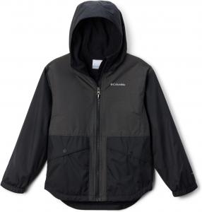 Куртка Columbia Girls Rainy Trails II с флисовой подкладкой, Black