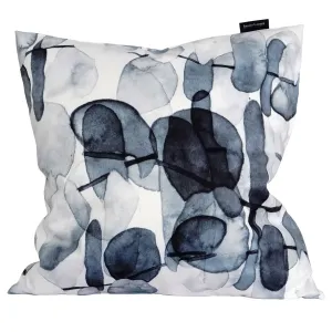 Декоративная подушка Bruno Banani "Эвкалипт - чехол для подушки - чехол для подушки ", (1 шт.), 40х40см - на молнии 40х40 см, черный/синий/белый