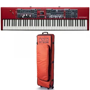 Nord Stage 4 88 88-клавишная сценическая клавиатура с мягким футляром Nord GB88 Nord Keyboards
