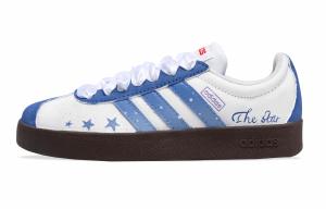 Adidas Neo Кроссовки для скейтбординга VL Court Lifestyle, женские, низкие, белые/синие