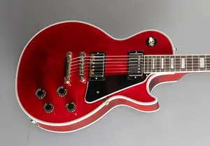 Gibson Custom Shop «Сделано на заказ» Les Paul Custom - Винно-красный с накладкой из черного дерева