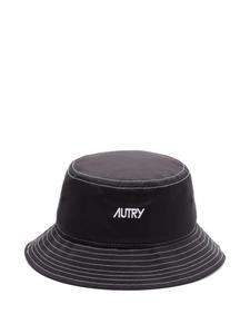 Панама с вышитым логотипом Autry, черный