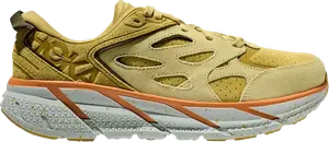 Кроссовки Clifton L Suede 'Golden Lichen', золотой