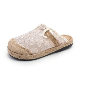 TAFN Сандалии с закрытым носком женские бежевые