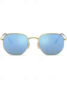 Солнцезащитные очки в шестиугольной оправе Ray-Ban, золотистый