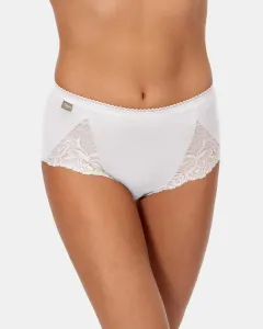 Комплект из двух трусиков из хлопка стрейч с высокой посадкой и кружевом Playtex, белый