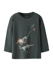 NAME IT Лонгслив 'NMMBART' в цвете Basalt Grey, Dark Grey