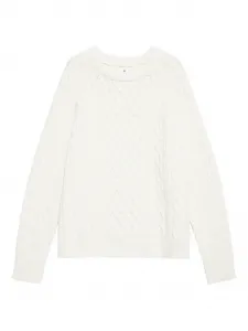 Свитер Louie фактурной вязки Anine Bing, белый