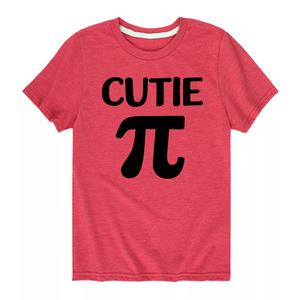 Футболка Cutie Pi Day для мальчиков 8–20 лет Licensed Character, красный