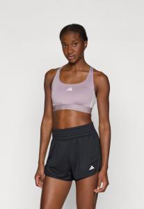 Бюстгальтер Adidas Performance Medium support sports bra, Preloved Fig/White/Lilac