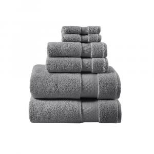 Набор хлопковых полотенец Madison Park Signature Splendor из 6 предметов, цвет Charcoal