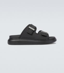 Гибридные резиновые слайды Alexander Mcqueen, черный